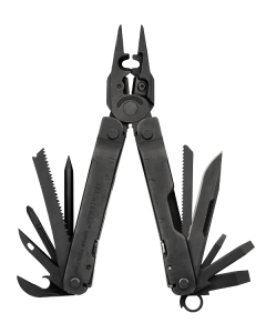 Musta Leatherman Super Tool 300 EOD, Molle-kotelolla